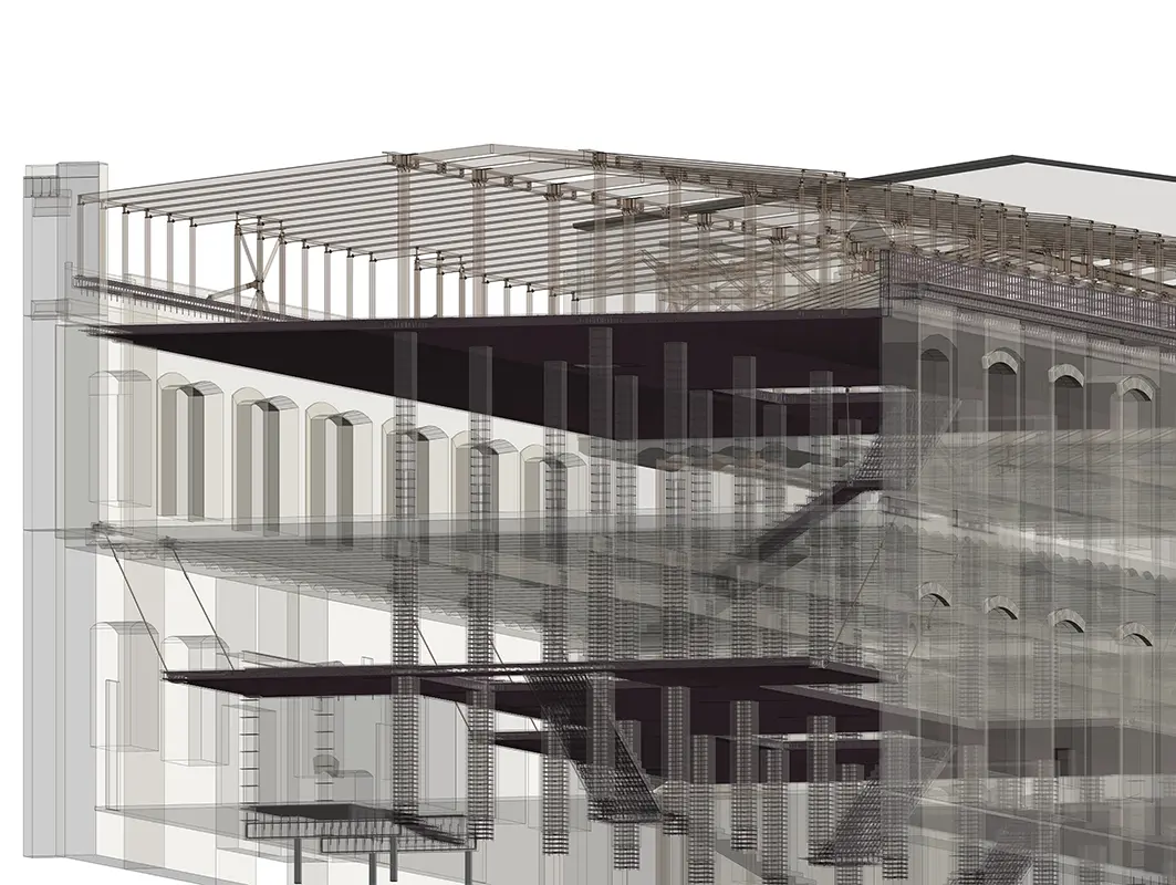 Reconstruction of Old Paper Fabric to Modern Office Space image 3